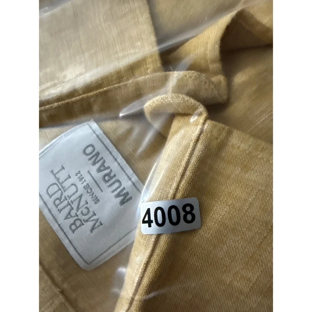 Baird McNutt Murano Yellow Linen Button Down Shirt Long Sleeve Women Size M Chic - Picture 11 of 11